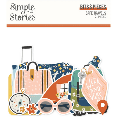 Simple Stories Bits and Pieces - Safe Travels