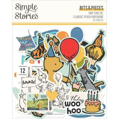 Simple Stories Bits and Pieces - Say Cheese Classic Pooh Birthday