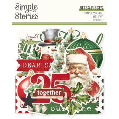 Simple Stories Bits and Pieces - Simple Vintage Believe