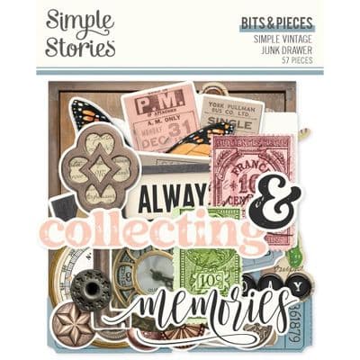 Simple Stories Bits and Pieces - Simple Vintage Junk Drawer