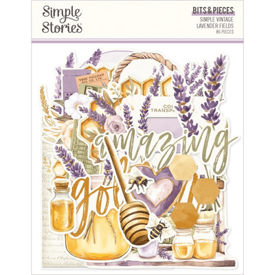 Simple Stories Bits and Pieces - Simple Vintage Lavender Fields