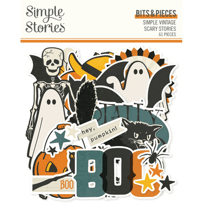 Simple Stories Bits and Pieces - Simple Vintage Scary Stories