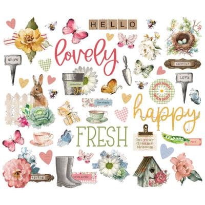 Simple Stories Bits and Pieces - Simple Vintage Spring Garden