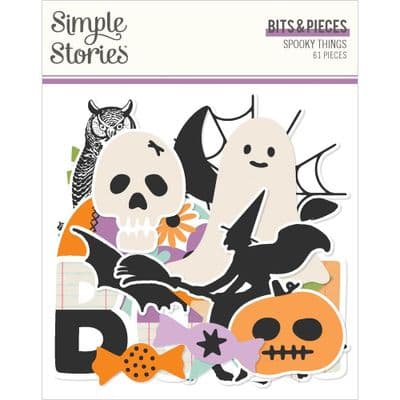 Simple Stories Bits and Pieces - Spooky Things
