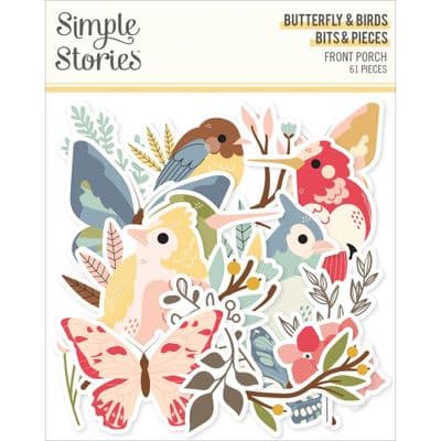 Simple Stories Butterfly & Birds Bits and Pieces - Front Porch