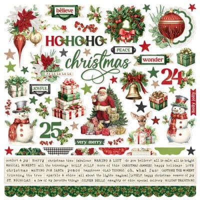 Simple Stories - Cardstock Stickers 12x12 - Simple Vintage Believe