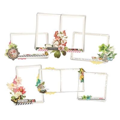 Simple Stories Chipboard Frames - Simple Vintage Cottage Fields