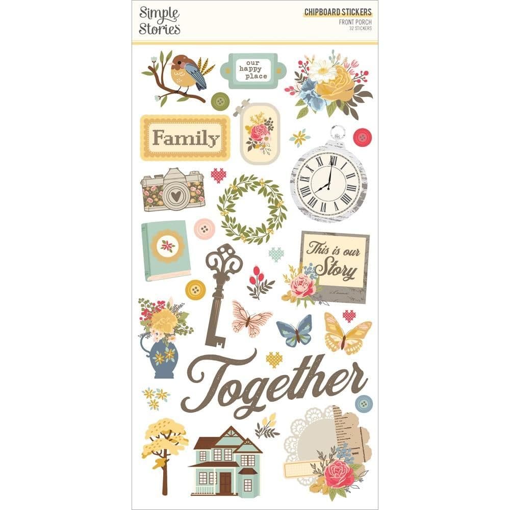 Simple Stories Chipboard Stickers - Front Porch