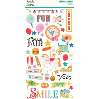 Simple Stories Chipboard Stickers - Fun Times