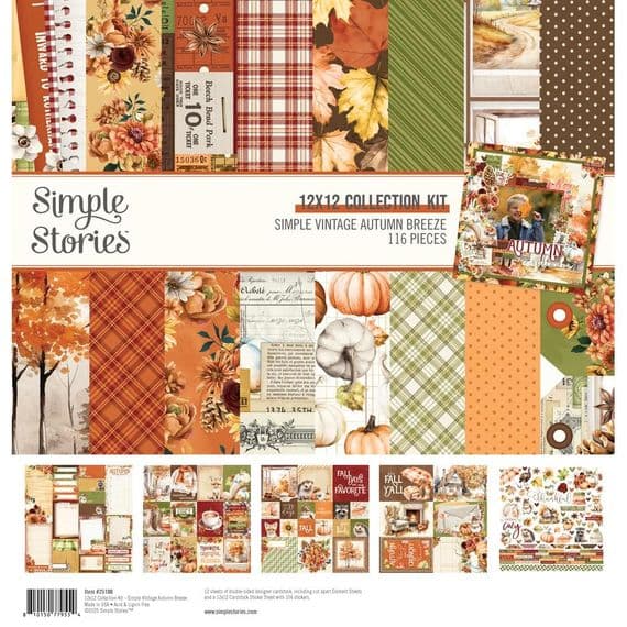Simple Stories Collection Kit - Simple Vintage Autumn Breeze