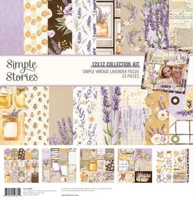 Simple Stories Collection Kit - Simple Vintage Lavender Fields