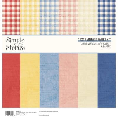 Simple Stories Collection Kit - Simple Vintage Linen Market Basics