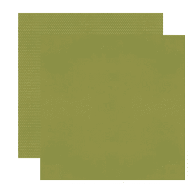 Simple Stories Color Vibe Double-Sided Cardstock 12x12 - Olive Bold
