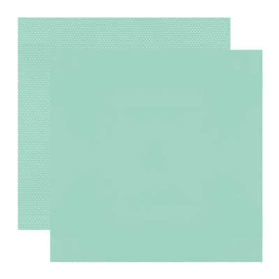 Simple Stories Color Vibe Double-Sided Cardstock 12x12 - Robin's Egg Lights