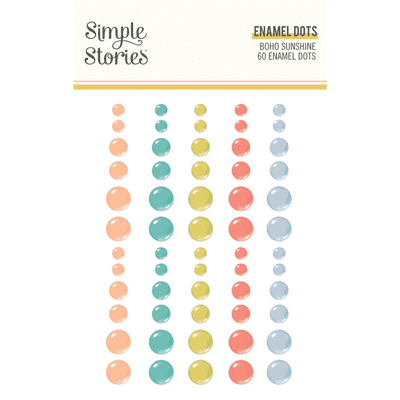 Simple Stories Enamel Dots - Boho Sunshine