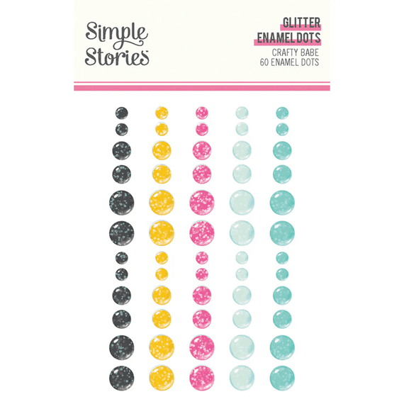 Simple Stories Enamel Dots - Crafty Babe