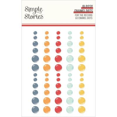 Simple Stories Enamel Dots - For The Record