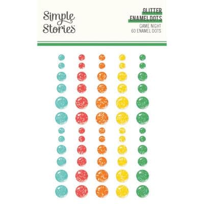 Simple Stories Enamel Dots - Game Night