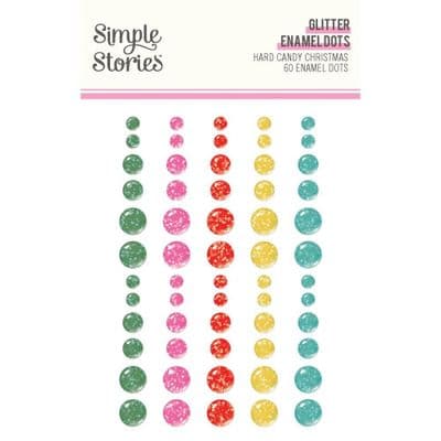 Simple Stories Enamel Dots - Hard Candy Christmas