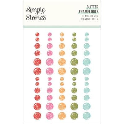 Simple Stories Enamel Dots - Heartstrings