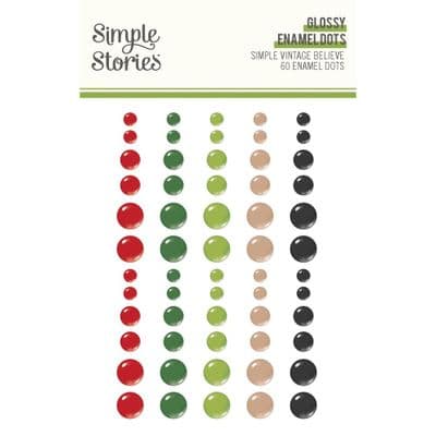 Simple Stories Enamel Dots - Simple Vintage Believe
