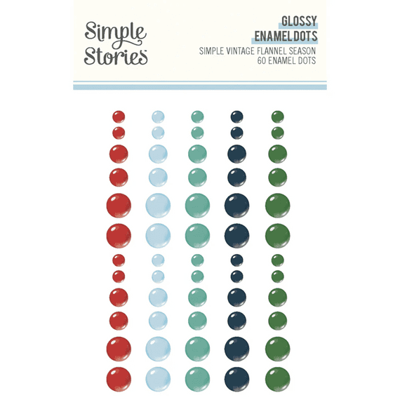 Simple Stories Enamel Dots - Simple Vintage Flannel Season