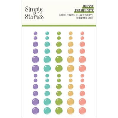 Simple Stories Enamel Dots - Simple Vintage Flower Shoppe