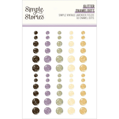 Simple Stories Enamel Dots - Simple Vintage Lavender Fields