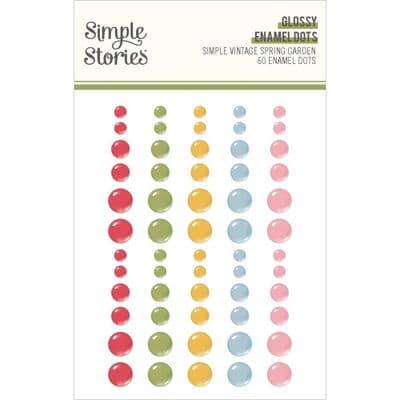 Simple Stories Enamel Dots - Simple Vintage Spring Garden