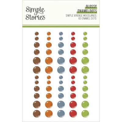 Simple Stories Enamel Dots - Simple Vintage Woodland