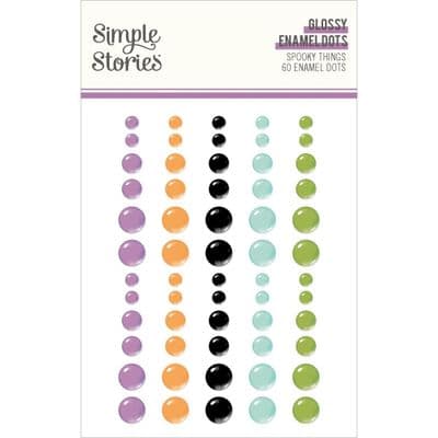 Simple Stories Enamel Dots - Spooky Things
