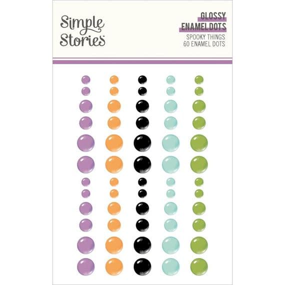 Simple Stories Enamel Dots - Spooky Things