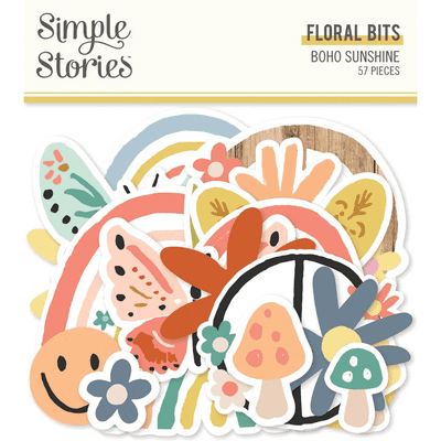 Simple Stories Floral Bits - Boho Sunshine