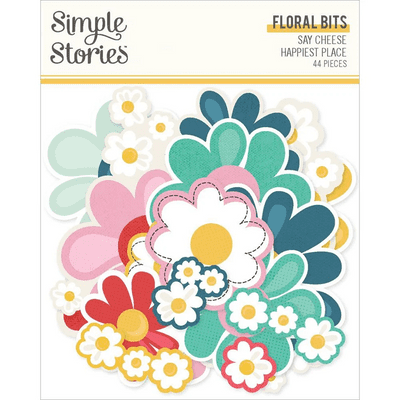 Simple Stories Floral Bits - Say Cheese Happiest Place