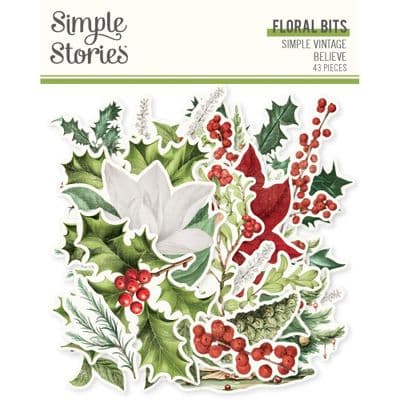 Simple Stories Floral Bits - Simple Vintage Believe