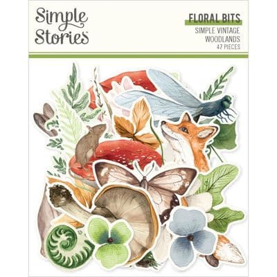 Simple Stories Floral Bits - Simple Vintage Woodlands