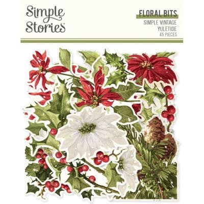Simple Stories Floral Bits - Simple Vintage Yuletide