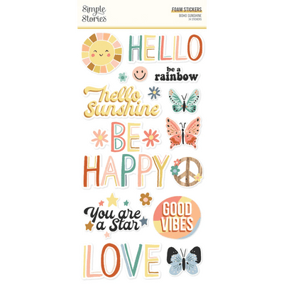 Simple Stories - Foam Stickers - Boho Sunshine