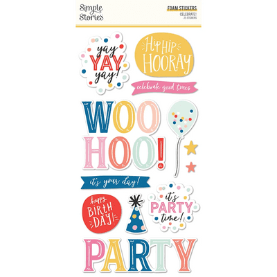 Simple Stories - Foam Stickers - Celebrate!