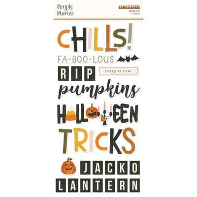 Simple Stories - Foam Stickers - FaBOOlous