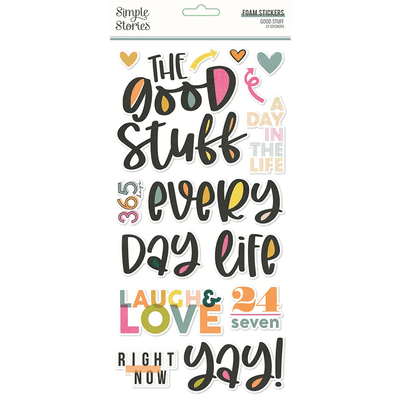 Simple Stories - Foam Stickers - Good Stuff