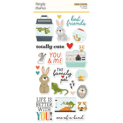 Simple Stories - Foam Stickers - Pet Shoppe