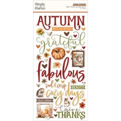 Simple Stories - Foam Stickers - Simple Vintage Autumn Breeze