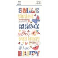 Simple Stories - Foam Stickers - Simple Vintage Linen Market