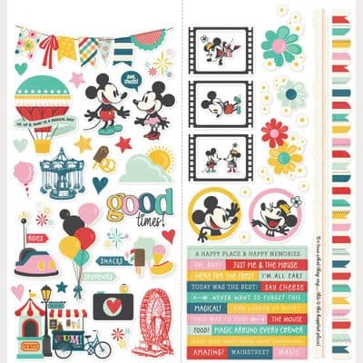 Simple Stories - Icons Cardstock Stickers - Say Cheese Happiest Place