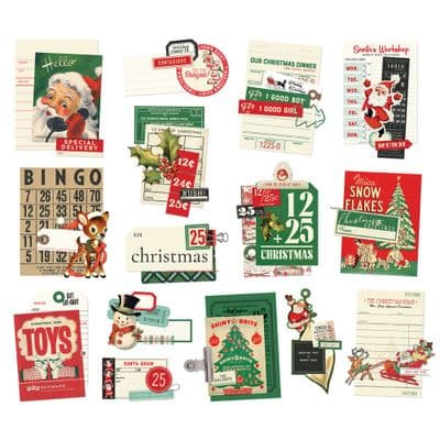 Simple Stories Layered Bits - Simple Vintage Holly Jolly