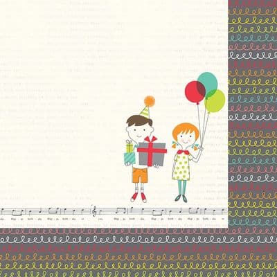 Simple Stories - Let's Party - It's Your Day 12x12 Paper