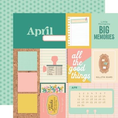 Simple Stories - Noteworthy - April 12x12 Paper