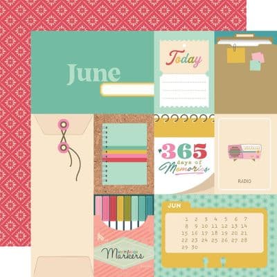Simple Stories - Noteworthy - June 12x12 Paper