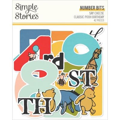 Simple Stories Number Bits - Say Cheese Classic Pooh Birthday